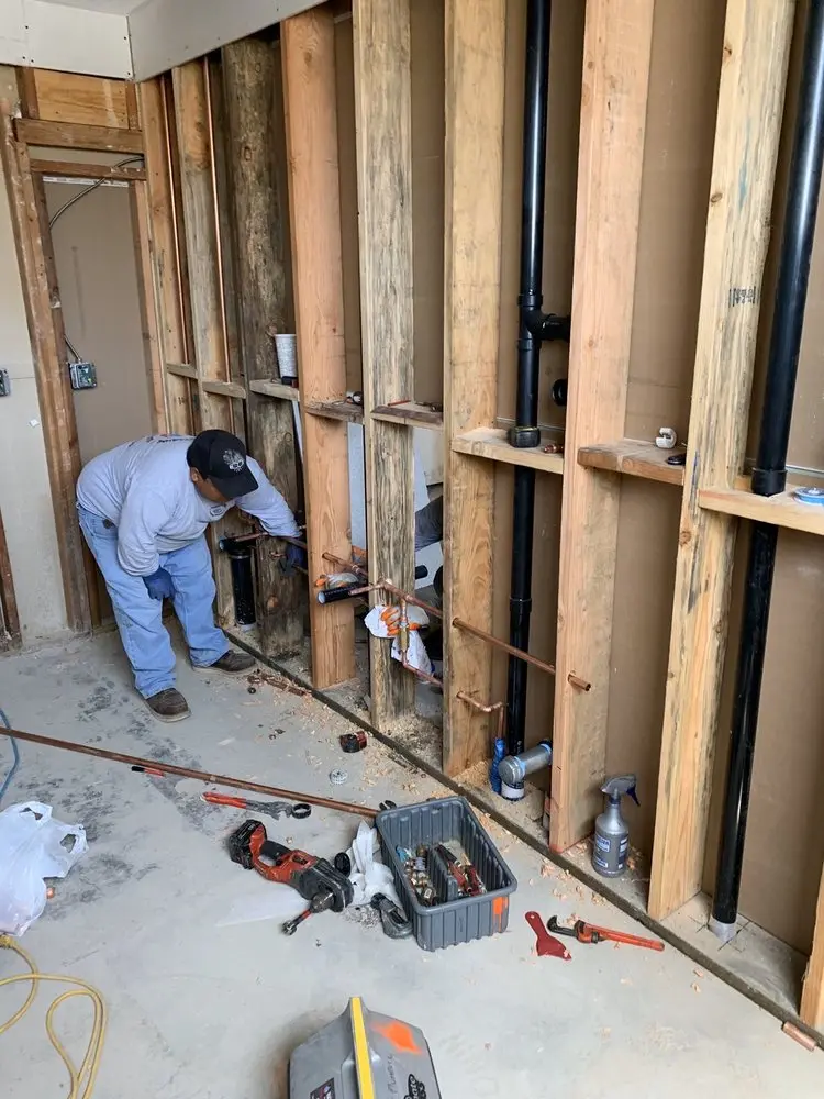 Commercial rough-in plumbing for Gas Line Repair in Plateau